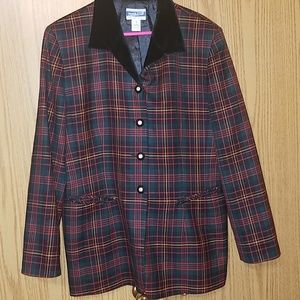 Vintage 100% Wool Pendleton Blazer & Velvet Collar